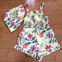 キッズワンピースキュロット帽子セット4T ４歳