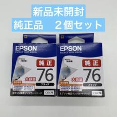 エプソン純正インク　地球儀76 大容量　2個