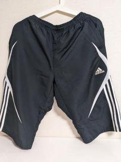 アディダスadidas ハーフパンツ Оサイズ(XL/LL)ブラック 3本ライン