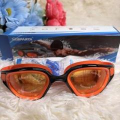 【未使用品】SPARTA スイミングゴーグル UVシールド❣️ オレンジ　男女兼用