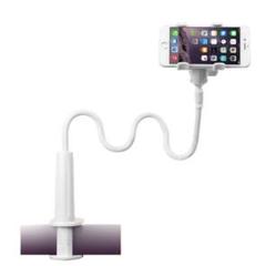固定　スマホスタンド ホワイトフレキシブル スマホホルダー 白い