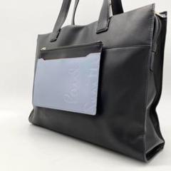 【極美品】ポールスミス トートバッグ A4収納可 リムーバブルポーチ 黒 レザー