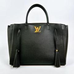 美品 ルイヴィトン ロックミート トートバッグ ハンドバッグ レザー LV