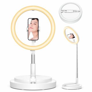 LEDリングライト 折りたたみ一体式 【アップグレード版】 Sunnila 卓上