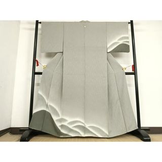 平和屋着物■訪問着　遠山重ね文　暈し染め　正絹　逸品　AAAM6057zg