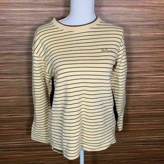 RENOMA レノマ️ Mサイズ 黄色 茶色 長袖 ニット Tシャツ ボーダー