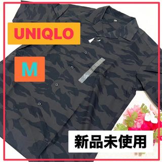 新品未使用✨タグ付き✨ユニクロ 迷彩柄半袖シャツ M レーヨン 綿 軽い メンズ