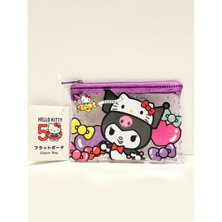 入手困難 ハローキティ 50周年 フラットポーチ サンリオ キキララ