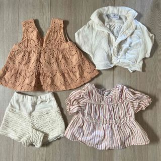 ベビー服　80 トップス　ノースリーブ ショーパン