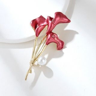 ワンポイント♡　ゴールド　コサージュ　ブローチ　ゴールド　花　フォーマル