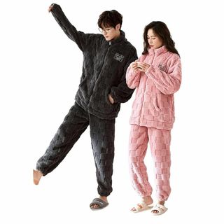 [mxcgzl] ペア パジャマ 冬 レディース メンズ 長袖 カップル ルーム