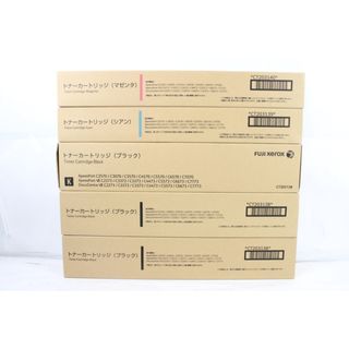未使用 フジゼロックス 純正 トナー CT203138/39/40 3色5本（シアン・マゼンタ・イエロー） FUJI XEROX ITKDZ2DPG43W-YR-L25-byebye
