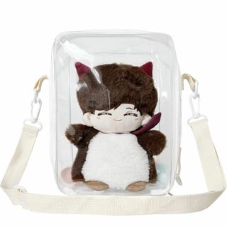 YUYAKESHI 痛バッグ 20-25cmぬいぐるみ用 外出 全透明 大容量 