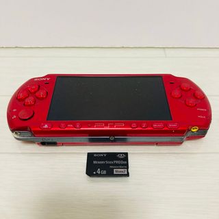 PSP-3000 ラディアントレッド 本体 メモリースティック付き