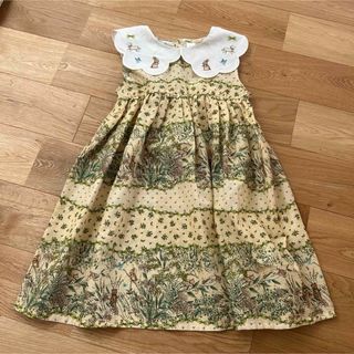 cottoli yukiemon バースデイ　ワンピース　110サイズ